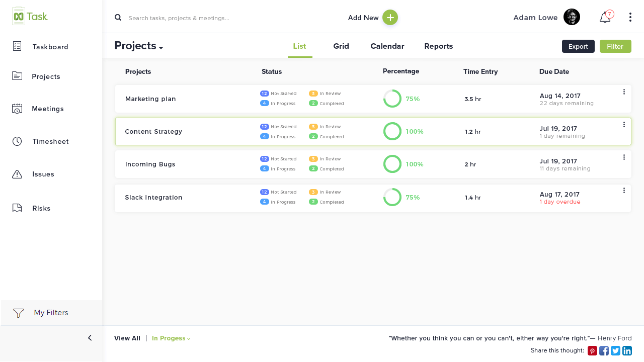 Ntask Gantt Chart