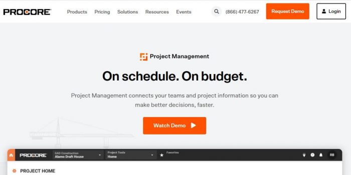 Procore project management