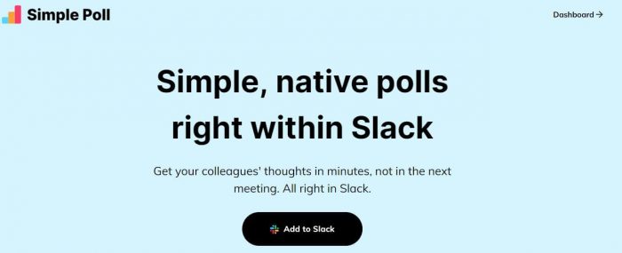 Simple poll