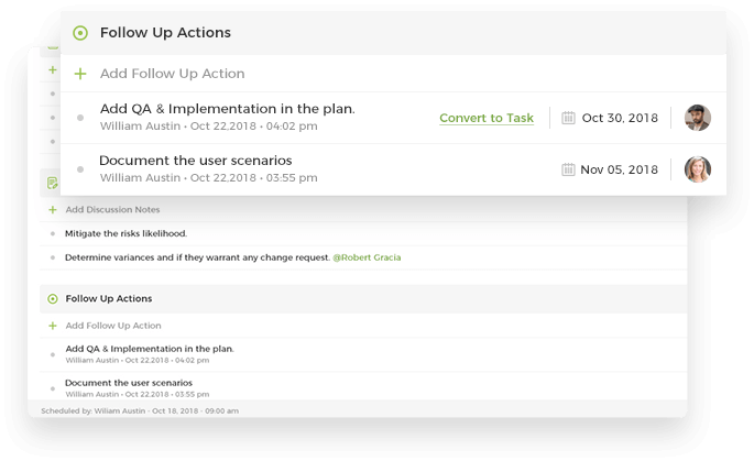Follow-up Actions