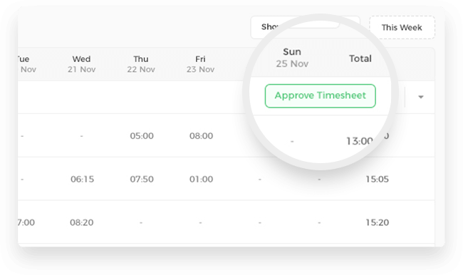 Timesheet Approval