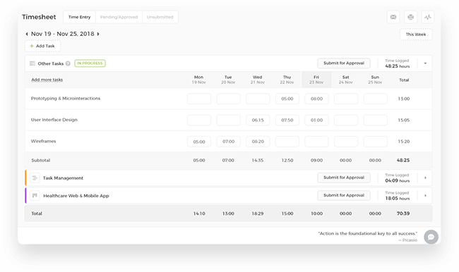 timesheets