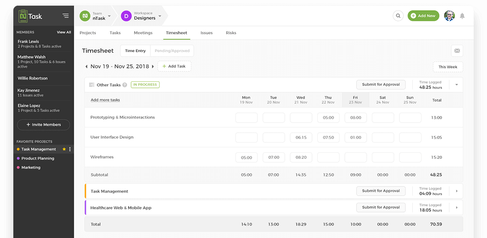 Timesheet Management