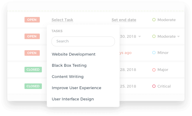 Link to Tasks and Projects