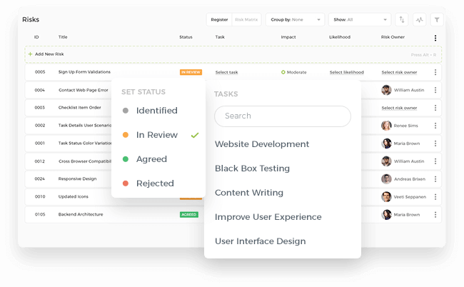 Link with Projects and Tasks