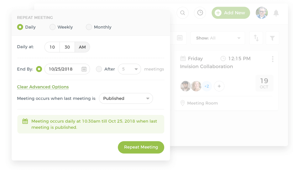 Recurring Meetings