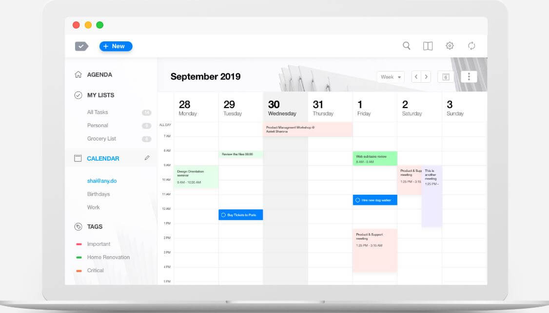 How to make your work more productive using technology Anydo Calendar