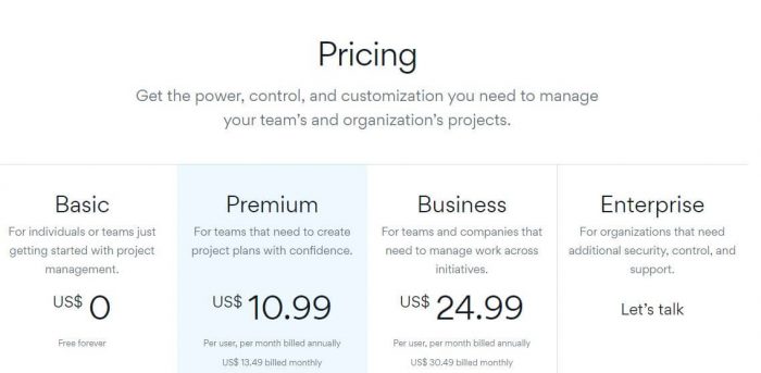 Asana Pricing