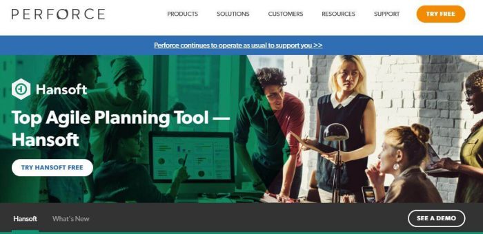 Hansoft is a top agile planning tool