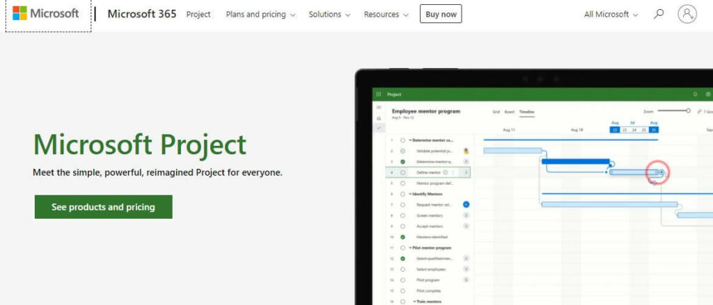 Microsoft project - best project management software