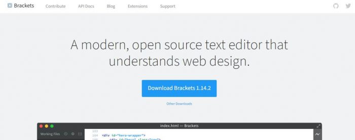 Bracket best code editor