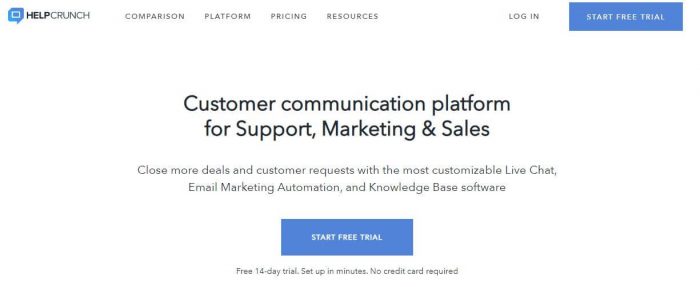 HelpCrunch collaboration software