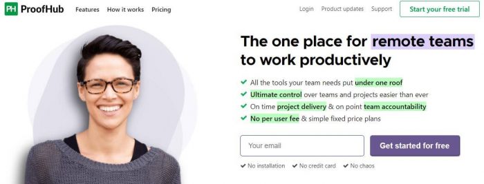Proofhub: The one place for remote teams to work productively