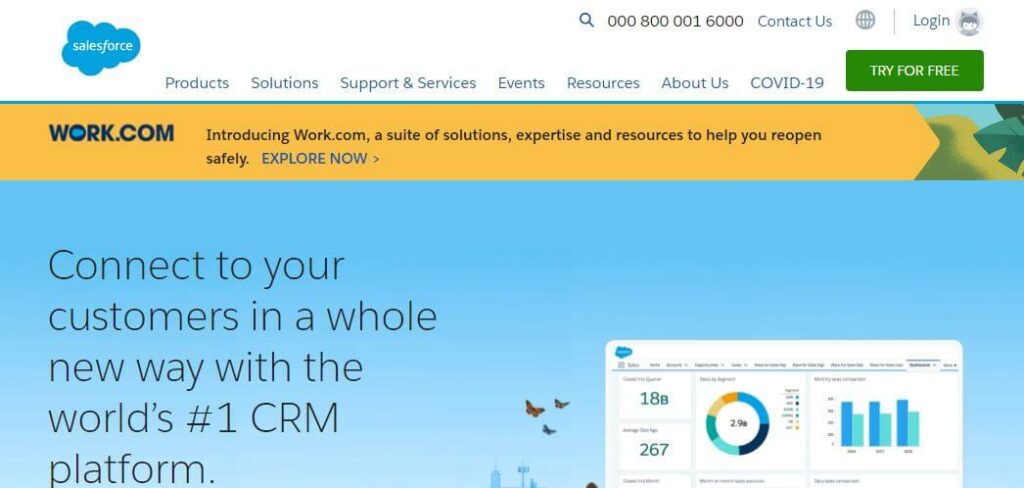 Salesforce CRM cloud
