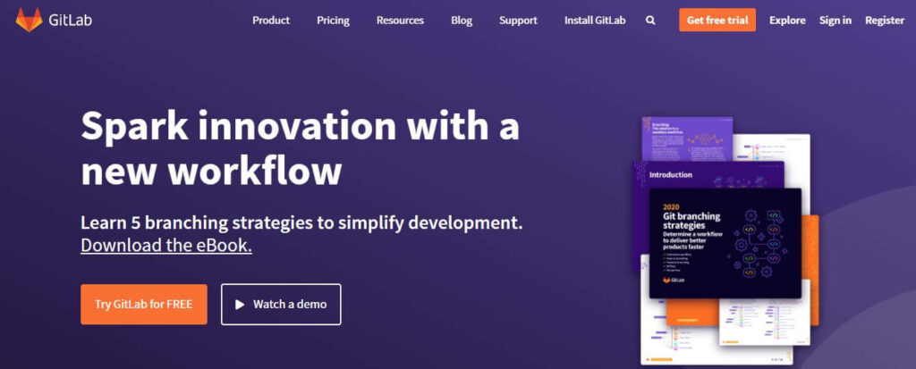 Gitlab - software development workflow software