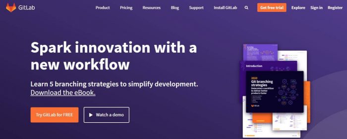 Gitlab - software development workflow software