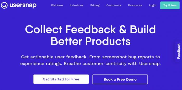 Usersnap - visual bug tracking