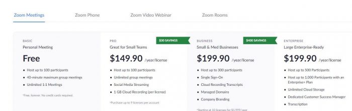 Zoom Pricing