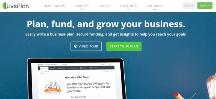 LivePlan business software