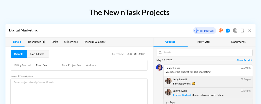 Meet the all new nTask Projects: Project Collaboration for Smart Teams