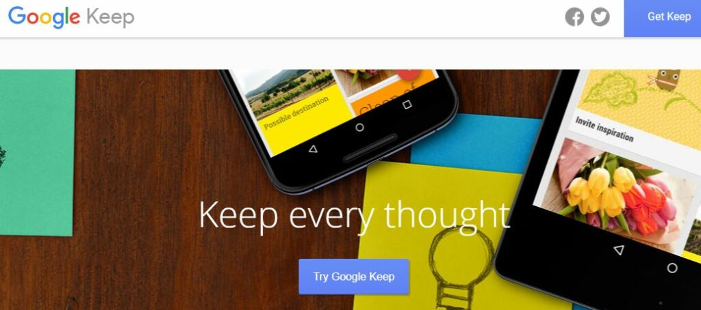 Google Keep Free app