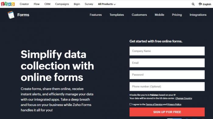 Zoho Forms