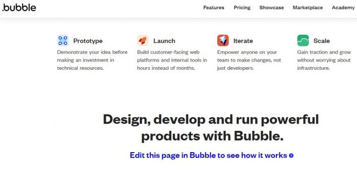 Bubble app