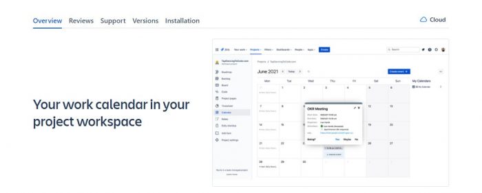 event calendar plugin for jira