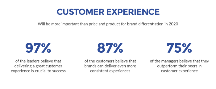 customer experience with AI stats