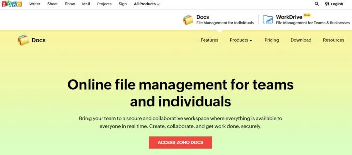 Zoho Docs