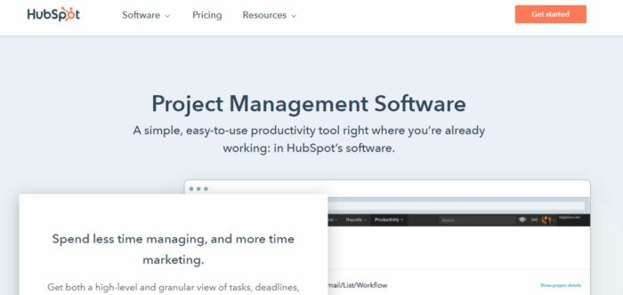 HubSpot Project management product