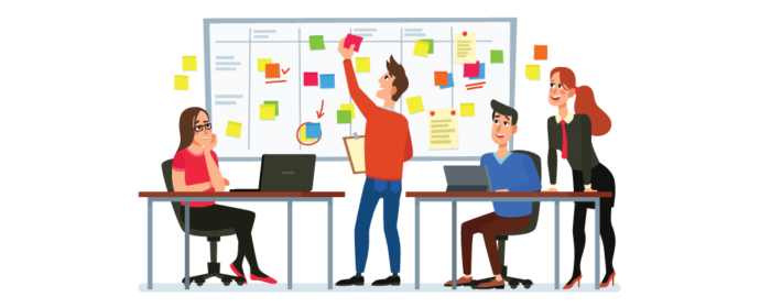 scrum-team-managing-board
