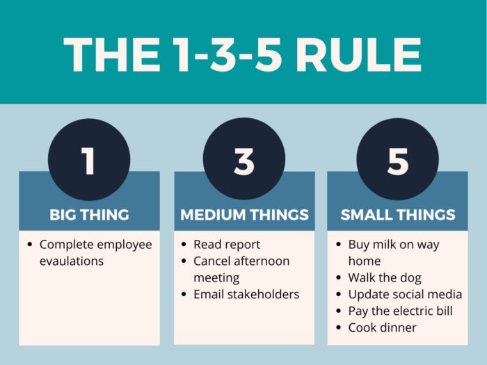 1 3 5 rule