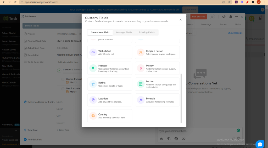 add edit details for task