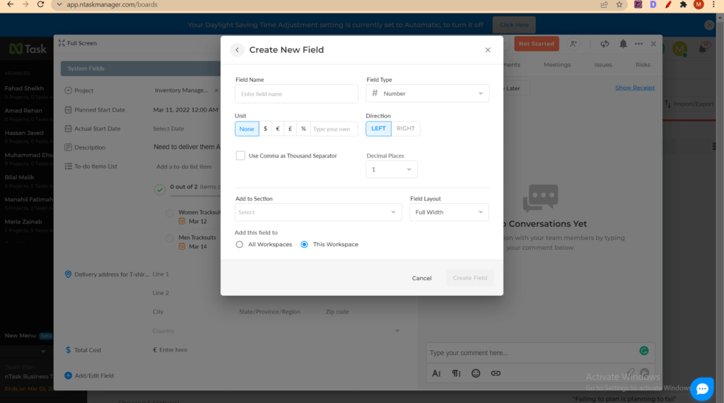 add product number