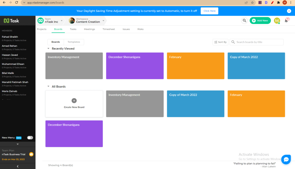 create seperate workspace (inventory)