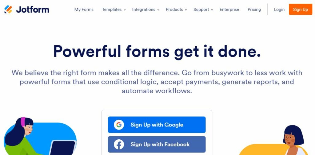 jotform home