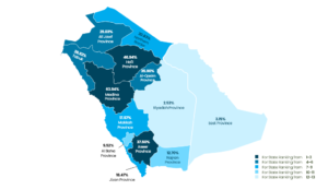Remote Jobs by Province in KSA Region