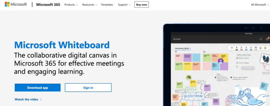 microsoft whiteboard
