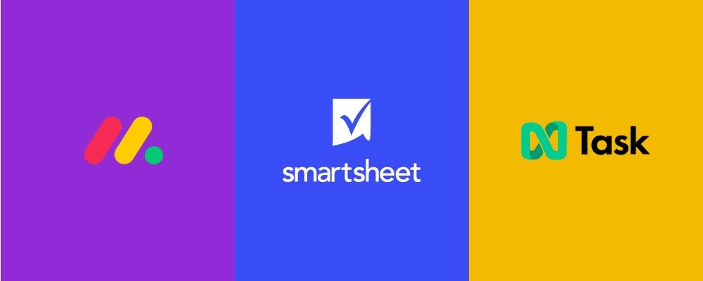 smartsheet vs monday & ntask comparison