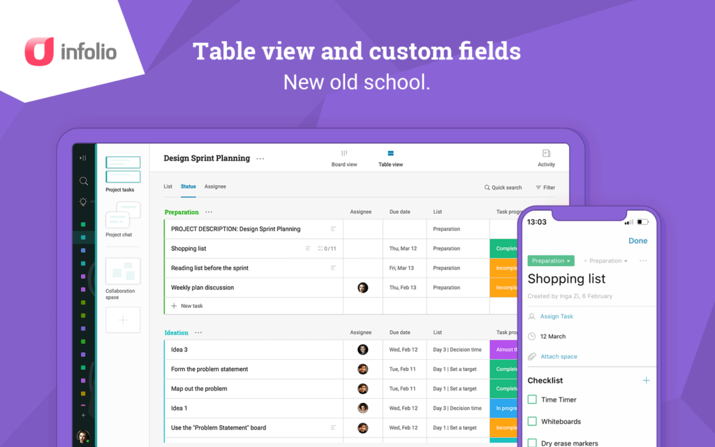 infolio app